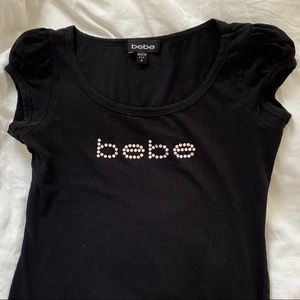 bebe rhinestone shirt